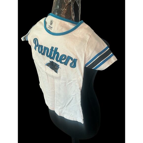Carolina Panthers NFL Team Apparel Girls Size Medium Shirt See Dimension - Picture 4 of 6